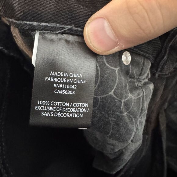 Empyre Jeans Men's 30x27 Black Denim Relaxed Fit Tapered Leg Drawstring - Picture 10 of 10